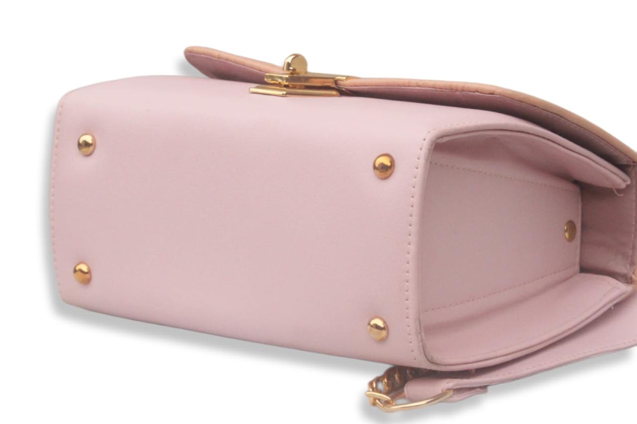 Striped Crossbody Bag (pink)